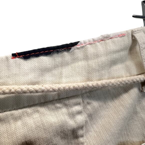 Sundry Women’s 100% Cotton White Jogger Pants Size 27 Taped Leg Streetwear Edgy - Picture 14 of 14